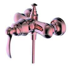 Multi-Function Brass Shower Valve And Handle Rose Gold